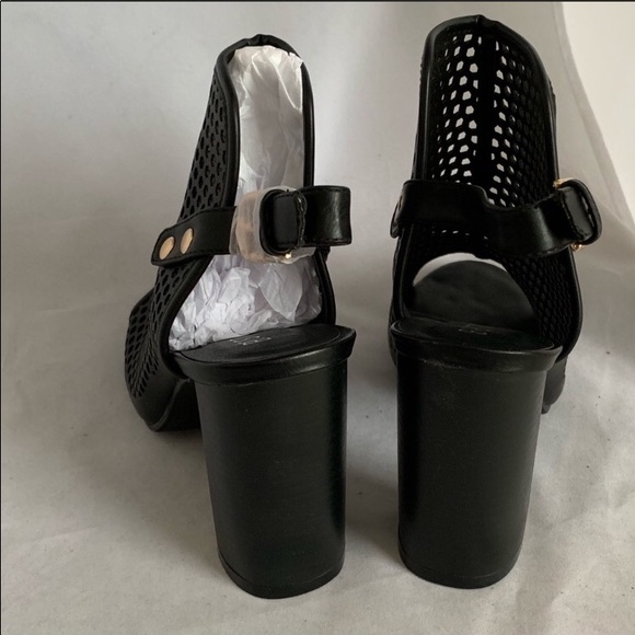 Beston NEW vegan leather, laser cut mule sandals - Picture 6 of 8